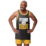 FOCO Men's NFL Team Logo Fashion Shirt Sleeveless Top, Solid Wordmark, Large