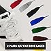 UamGlsob 2 Pairs 3/4''(2cm) Fat Flat Shoe Laces, 39''-63'' Length Flat Thick Wide Shoelaces, Jumbo Shoe Strings Replacement Laces for Skate Shoes (Black+White, 54''/140cm)