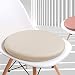 DG Catiee Coussin de chaise imperméable et doux avec attaches pour intérieur ou extérieur, terrasse, balançoire, pelouse (30 x 30 x 3 cm, beige)