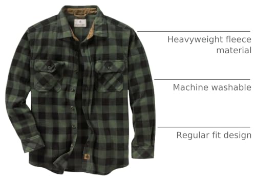 Image of Legendary Whitetails Mens Long Sleeve Fleece Button Up Shirt