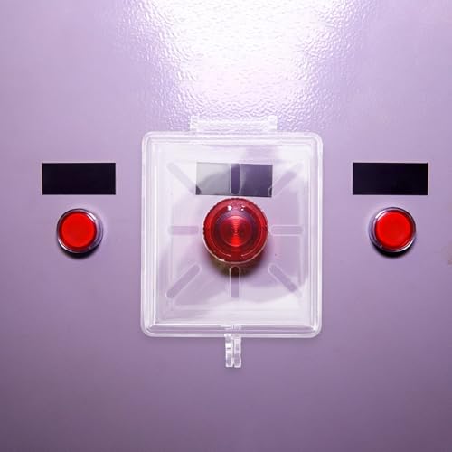 Cubierta de interruptor de 30 mm con base rígida transparente y protector anti-impactos 7