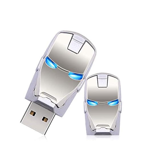 Clé USB 64 Go, clé USB Clé USB à LED Iron Man 128 Go, 64 Go, 16 Go, 32 Go, 8 Go Carte mémoire