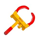 Goplus タイヤロック ホイルロック 盗難防止 車用ロック タイや幅によりサイズ調整可能 車セキュリティー 粉体塗装 防錆 頑丈 耐久 設置簡単 大切な愛車を盗難から守る