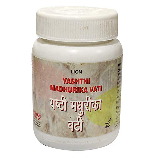 Lion Yashthi Madhurika Vati -Pack Of 12 X 100Gm #TOP28