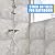 Nuanchu 36 Pcs Peel and Stick Shower Waterproof Tiles Wall Panels 12 x 12 Inch Self Adhesive Backsplash with Ruler Knife & 2 Scrapers for Washroom Bathroom Living Room, Not Real Tile (Grey Marble)