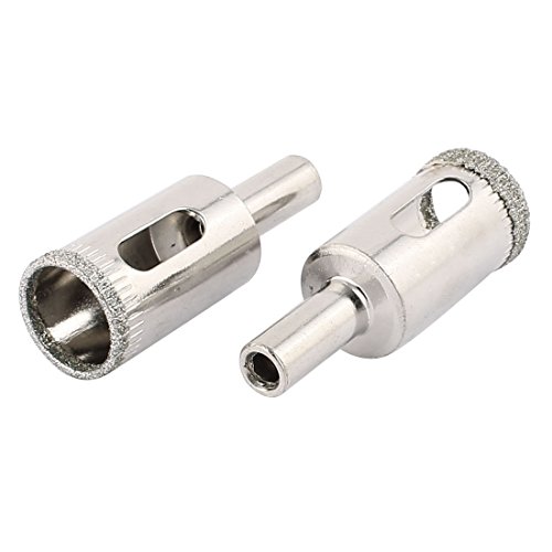 Aexit 18mm Cutting Hole Saws & Accessories Diameter Round Shank Hole Saw Drill Bit Silver Tone 5pcs Hole Saw Sets for Glass