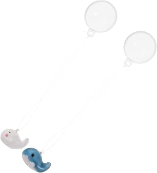 2pcs Aquarium Floating Pendants Plastic Floating Fish Floating Fish Floating Diver Aquarium Decor Solid Fish Toys Aquarium Decor Moving Floating Fish Decoration Whale Model