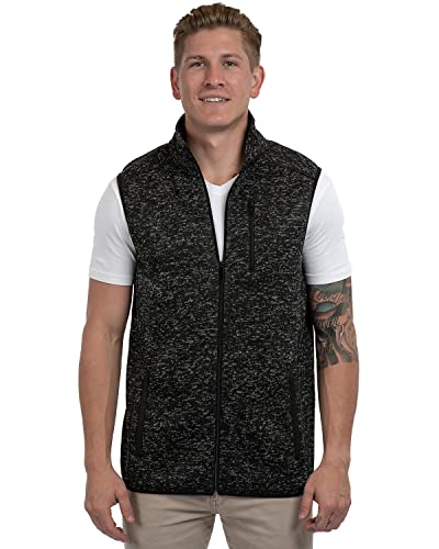 Burnside Sweater Knit Vest L Heather Black - Main Image