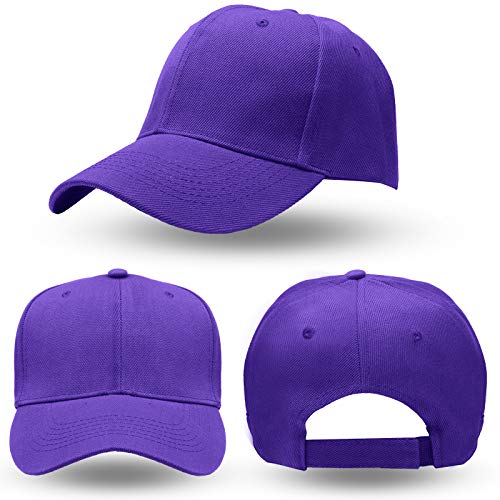 6 Pieces Unisex Baseball Cap Classic Baseball Cap Adjustable Baseball Hat For Running Workouts Outdoor Activities (Classic Colors) #TOP3