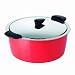 Produktbild KUHN RIKON 30714 Thermokochgeschirr HOTPAN Kochtopf mit Deckel, rot, 4,5 Liter, 26 cm, dampfgaren, warmhalten, induktionsgeeignet, spülmaschinengeeignet, Edelstahl