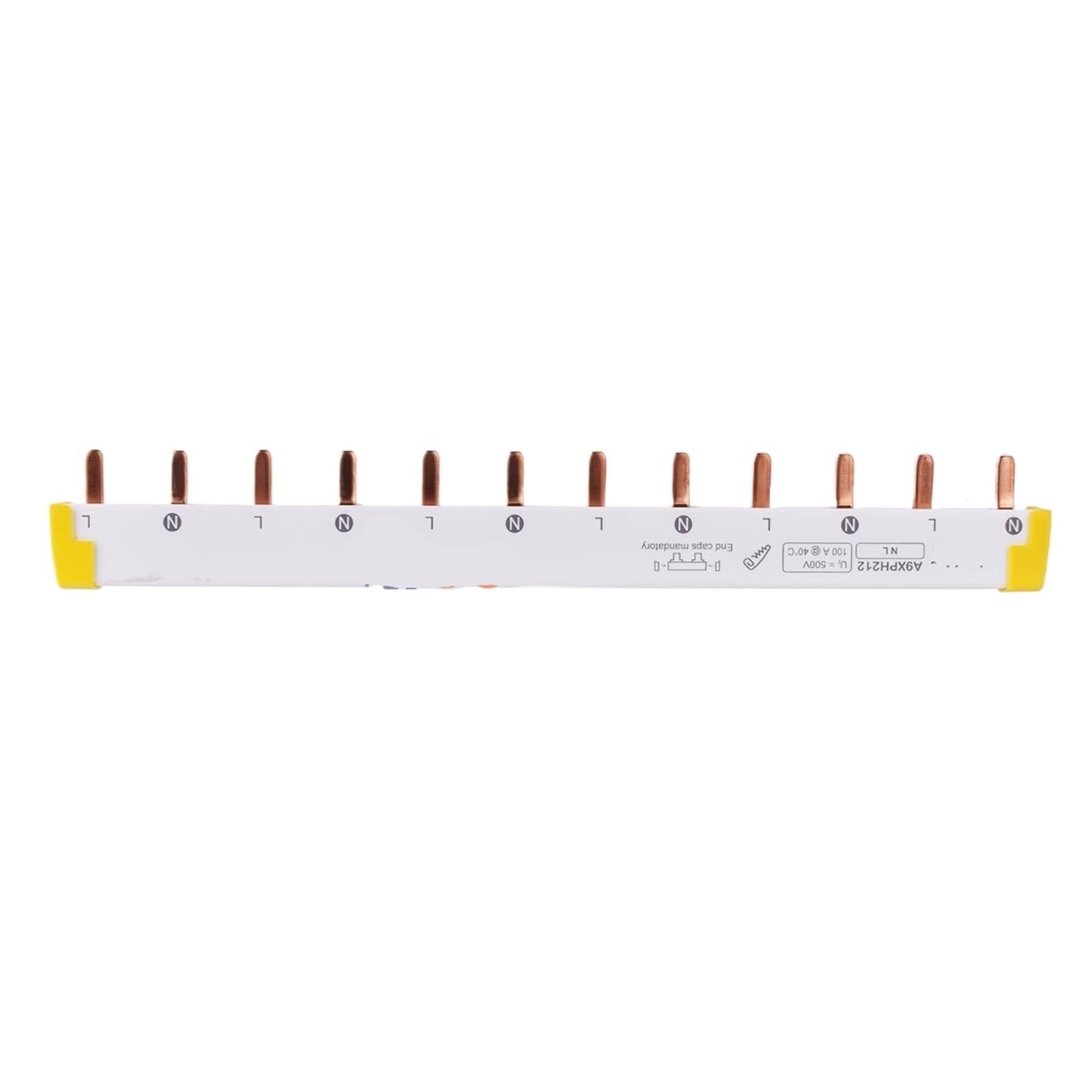 Barra colectora A9HLP112 1P con conductividad de cobre de 12x18 mm para cuadros 3