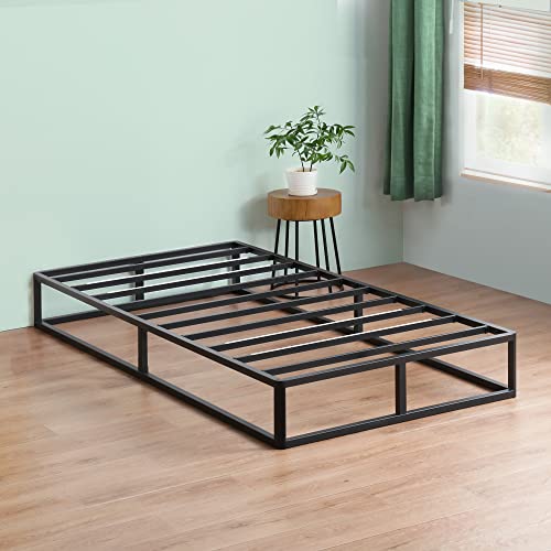 Olee Sleep 9 Inch Modern Metal Platform Bed Frame / Steel Slats / Mattress Foundation / No Box Spring Needed, Queen #TOP5