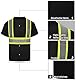 HYCOPROT Warnschutz T-Shirt Warnweste Reflektierend Warnweste Atmungsaktiv Leicht Kurzarmshirt Kurzarm Arbeitskleidung Sichtbarkeit Hemden
