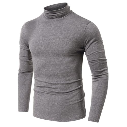 Mens Knitted Turtleneck Pullover Lightweight Long Sleeve Pullover Sweaters Basic Designed Stretch Slim Fit Sweaters4