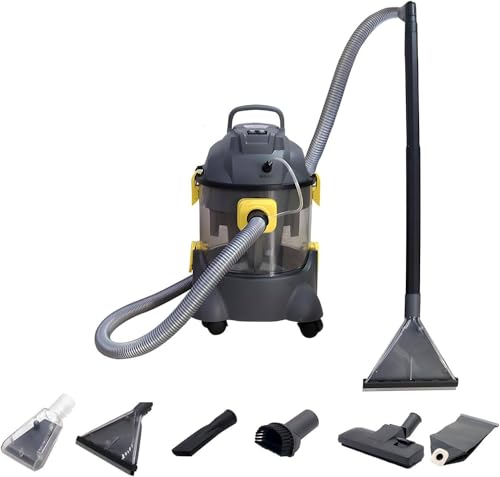LYAYYDS Aspiradora en seco y húmedo de Alta Resistencia, 1400 W, 16 kPa, Capacidad de 20 L, 6 Funciones y 2 Modos, para Garaje, Taller y Limpieza Posterior a reformas.