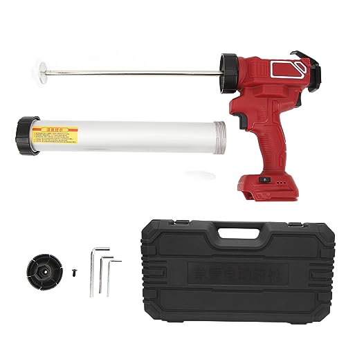 Cordless Caulking Gun,Caulk Adhesive Gun for Sealing,6 Speed 800N Thrust 18V Battery Powered Caulk Tool for DIY Home Repair