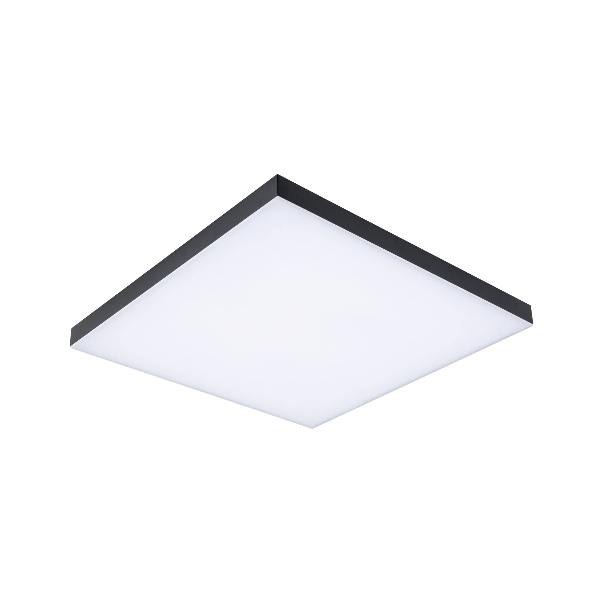 Paulmann 79908 LED Panel Velora Rainbow eckig incl. 1x19 W dimmbar dynamicRGBW Farbsteuerung Schwarz Metall Deckenleuchte 3000 K