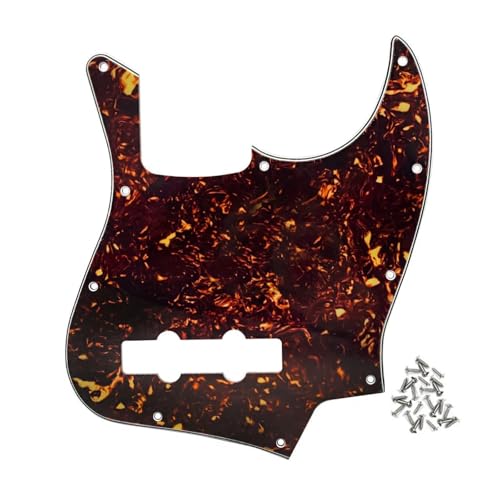 Pickguard pour basse J Bass 4 cordes marron écaille plaque pickguard