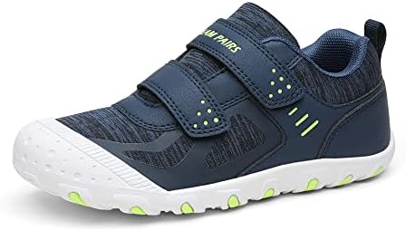 DREAM PAIRS Boys Girls KFS212 Hiking Shoes Non-Slip Outdoor Walking Trekking Sneakers Dark/Blue Size 6 Big Kid