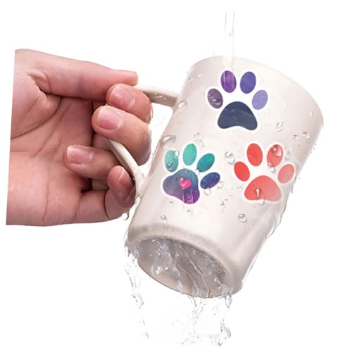 TOYANDONA 120 Peças Adesivos Fofos Com Estampa De Pata Decalques Decorativos Padrão De Pata Decalque