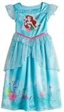 Disney Girls' Fantasy Gown Nightgown (Ariel Toddler, 5T)