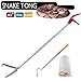 V-CHEETONG Snake Tong Rattle Snake Reptile Catcher Grabber,with Wide Jaw and Comfortable Grip Handle, Handling Tool Equipped with Snake Hook and Bagging,More Professional (43 Inch（110cm）)