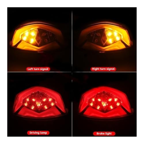 Clignotant LED moto et feu stop 12V pour sécuriser vos trajets GSX - 5