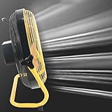 ZYGPH Ventilador Solar de 14' para Invernadero Exterior, Ventilador de Suelo Recargable con energía Solar, para gallinero, caseta para Mascotas y cobertizo (38 cm/14')