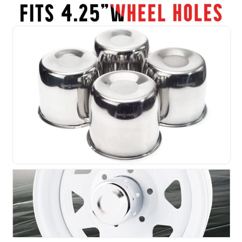 RhinoTuning 108mm/4.25in Closed-on Push Through Center Caps For Trailer - View #6