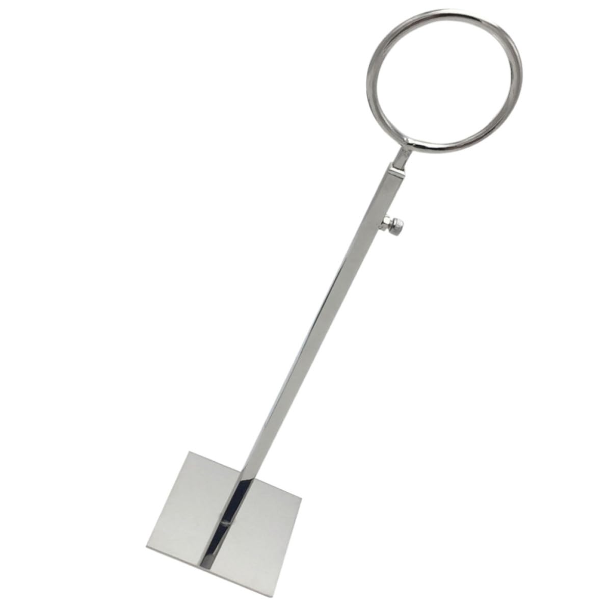 DOITOOL Perchero para Bufandas Porta Bufandas de Acero Inoxidable Plata, Altura Ajustable, para Corbatas y Cuellos, Expositor Organizador para Tienda y Dormitorio