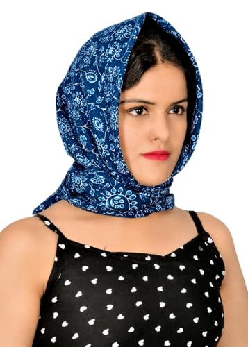 Image of Scarf For Girls 100% Pure Cotton Hand Block Printed Square