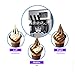 BREVELTION Ice Cream Machine 3-Flavor Soft Ice Cream Maker for Coffee Shop Convenience Store Buffet Bar Desktop Type 2 1200W 110V 3.5L*2 16-18L/H