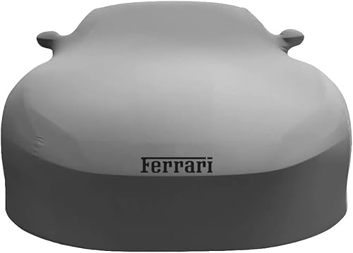 Full Car Covers UV Protection Stretch Satin Dust-Proof Indoor Styling Accessories Indoor Car Cover, for Ferrari 250 Monza 1954,C Grey