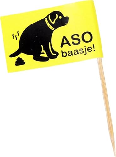 250 x Aso Besitz! Hundekot Fahnen Puppenfahnen Puppenfahnen Fahne Flagge Hunde Poop Picker