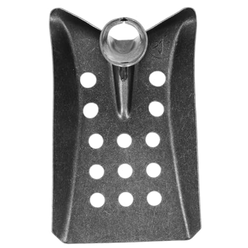 Hemobllo Pala De Metal para Tamizar Lodo Grueso 24x15cm Agujeros para Alcantarillado y Desagües Uso En Limpieza De Jardines