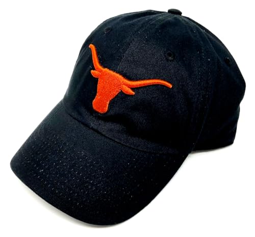 Gorra ajustable negra con logo mascota Texas Longhorns miniatura 3