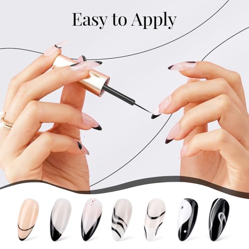 Image of beetles Gel Polish Liner Gel Nail 7ml Classic Black Gel Polish Art Paint
