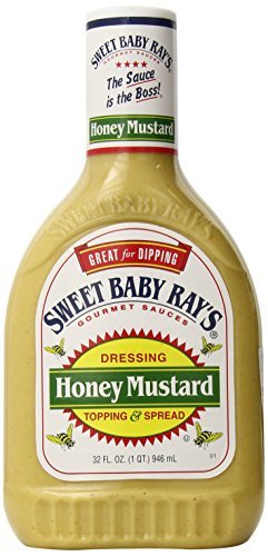 Sweet Baby Rays Honey Mustard Dressing Topping and Spread, 32 Fluid Ounce