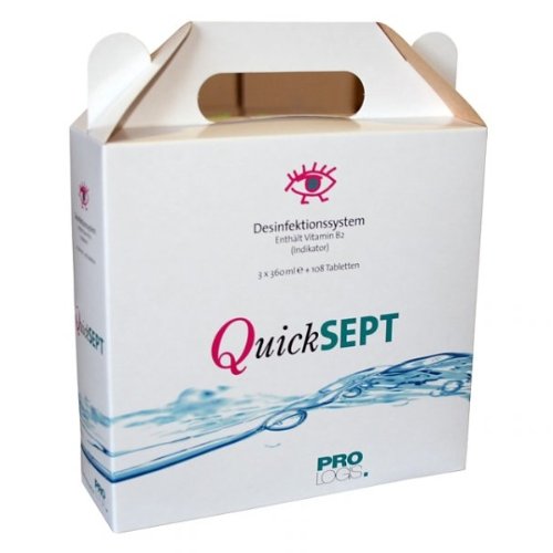 Quick Sept - Kontaktlinsenreinigungssystem - 108 Anwendungen