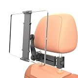 teefeet Headrest Tablet Mount for Car, Adjustable iPad Holder for Backseat Road Trip Essentials for Kids 360°Rotating Car Seat Mount, Headrest Holder for 4.7-12.9' Device HD Tablet - Black