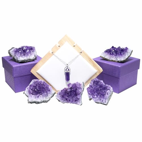 Namzi Amethyste Pierre Naturelle Pierre Précieuse, Amas Brut Pour Lithothérapie, Pierre Naturelle Lithothérapie, Méditation, Pierre d'Améthyste Naturelle, Amas de Amethyste, Chakras (100g) – vue 3