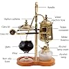 Retro Coffee Machines,Espresso Machine,Gold Syphon Coffee Brewer for Home & Office & Coffee Shop