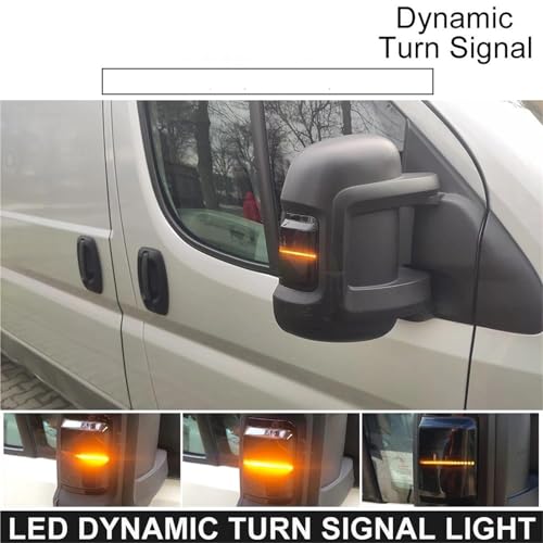 Luces de giro LED dinámicas para Peugeot Boxer 2006-2019 intermitentes espejo 4