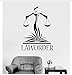 Produktbild Mrlwy Law Office Wall Decor Decals Lawyer Justice Libra Court Stickers Modern Home Interior Decoration Wallpaper 42X58Cm