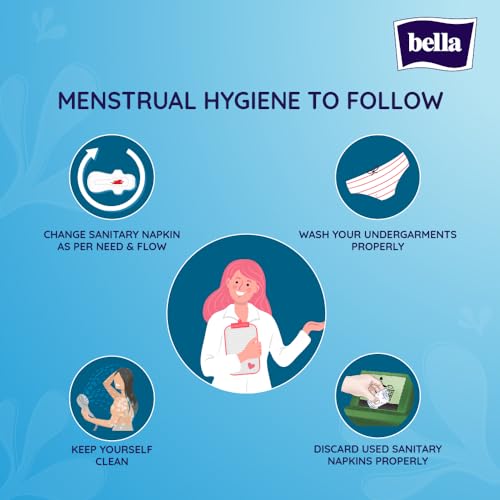 Bella Classic Maxi Softi Pads For Women|Sanitary Napkins|For Sensitive Skin|28 Cm Long|With Wings|Breathable|Extra Protective Zone|For Rash Free Period|Comfort Cussion|Pack Of... - Image 6