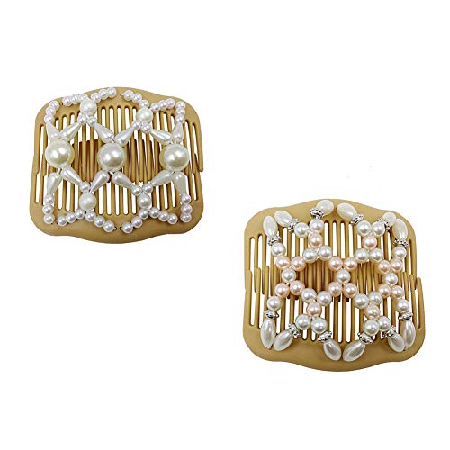 Pinces à cheveux pour femme avec système d'emboîtement anti-glisse pour chignon et queue de cheval