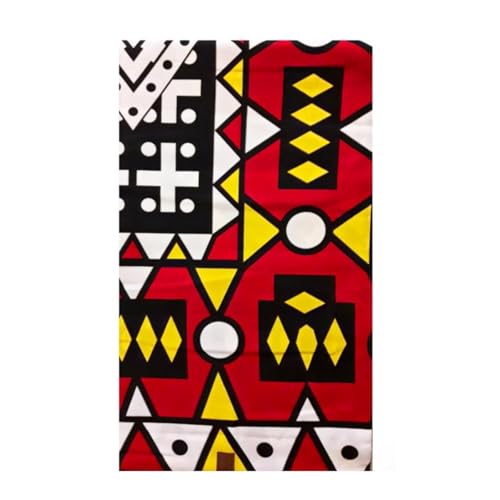 MAYNOWAX Coupon Pagne Tissu Wax Africain 100% coton 2 yards soit 180x120cm