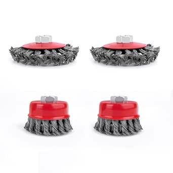 TILAX Wire Wheel Brush Cup Brush, Twisted Knotted Cup Brush - View #7