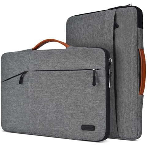 15.6 inch Laptop Case Sleeve for HP Envy x360 / OMEN 15 /Pavilion 15, Acer Aspire 5, Lenovo IdeaPad 15.6, Dell Latitude 15, Inspiron 15, ASUS Vivobook 15 Computer Handle Bag(Space Grey) Cover