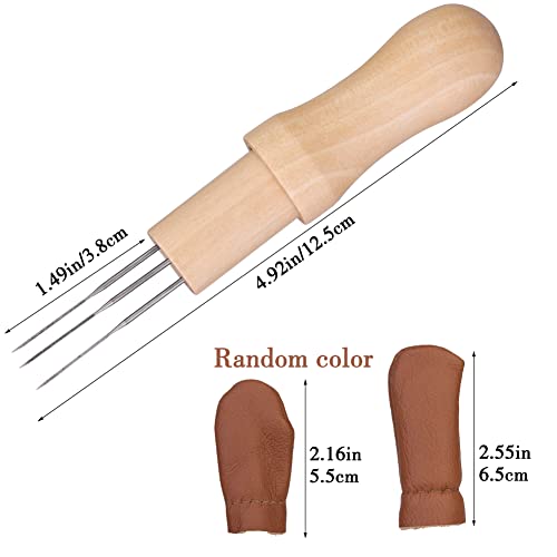 Image of Mayboos Wool Felting Tool Kit - 3 Needles, Finger Protector for Home Craft Work